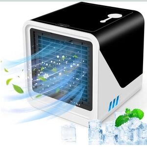 Mini Portable Air Cooler Air Conditioner AC Wireless Rechargeable USB NWT 7.5"